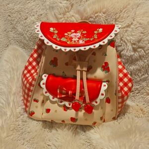 Strawberry Shortcake Gingham Slouch Mini backpack Hot Topic